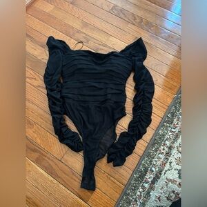 Princess Polly Black Bodysuit (Size M)